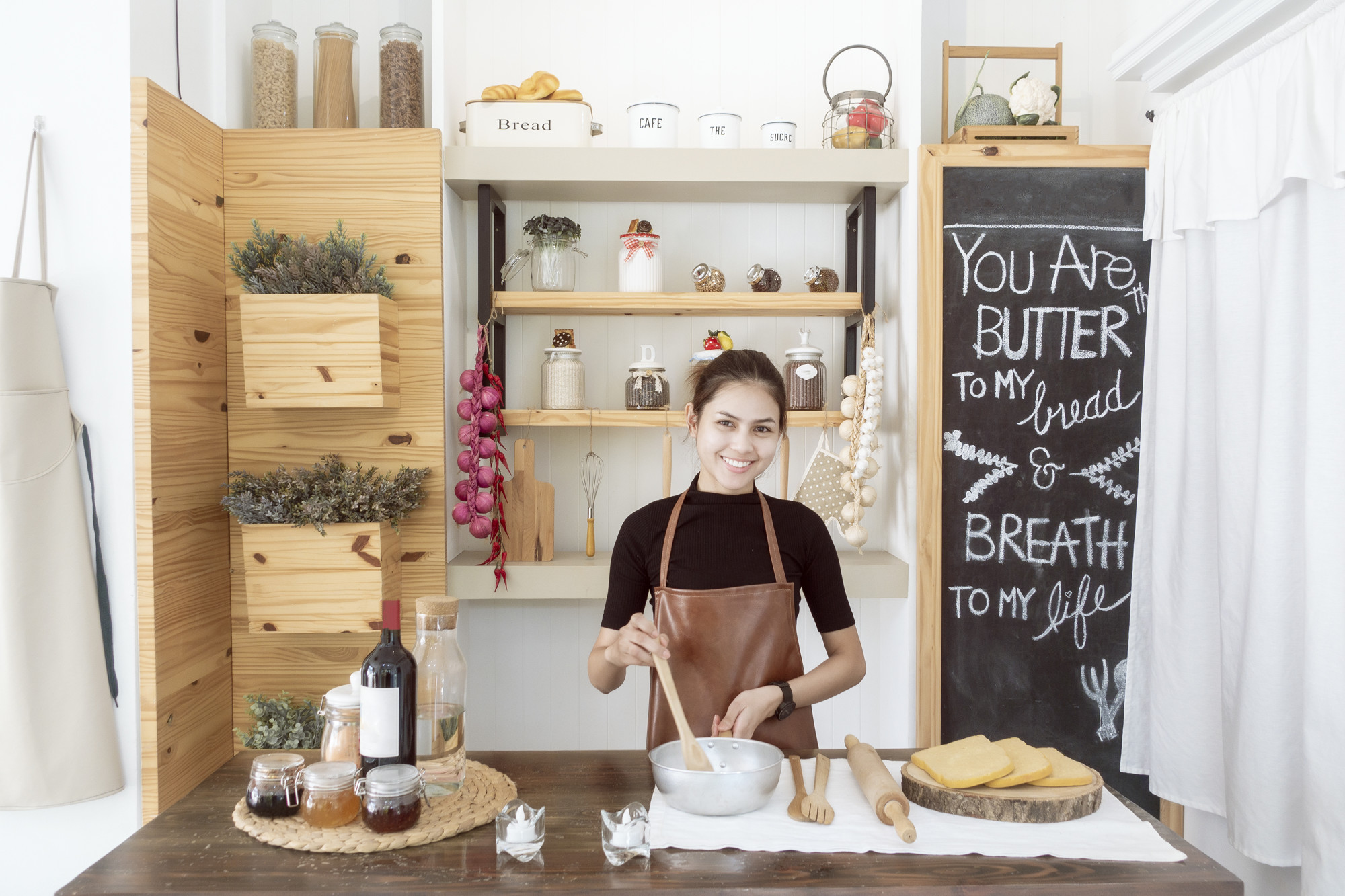 Entrance of neighborhood cooking studio